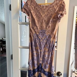 ✨ Ombre Lace Dress – Size 14